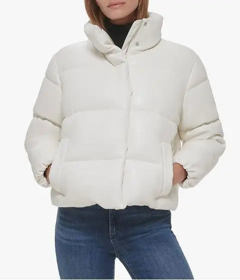 Calvin klein faux fur short jacket on sale