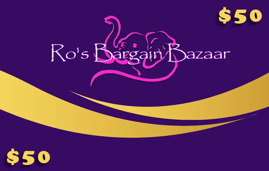 Ro's Bargain Bazaar $50 Giftcard - Giving the gift of a Big Game Bargain Hunt - shopping for deals