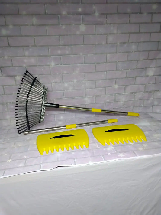 Break-down Leaf Rake with Leaf Scoops