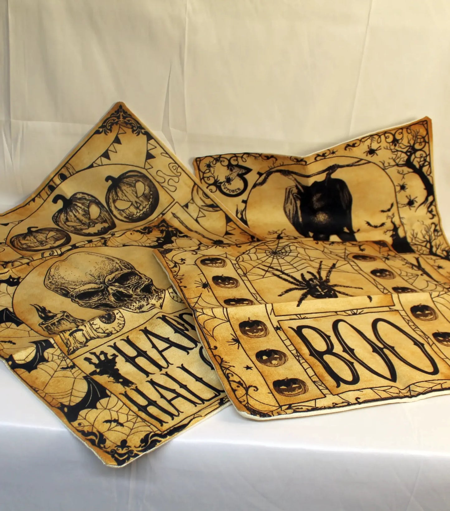 Halloween Throw Pillow Covers 18x18 Inch Set of 4