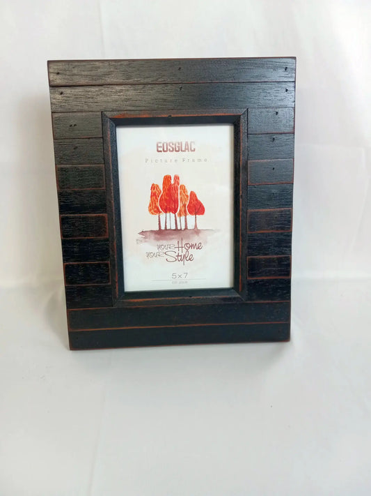 5x7 Picture Frame Distressed Black