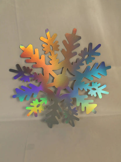 12 inch Shiny Snowflake Decorations, 50pcs