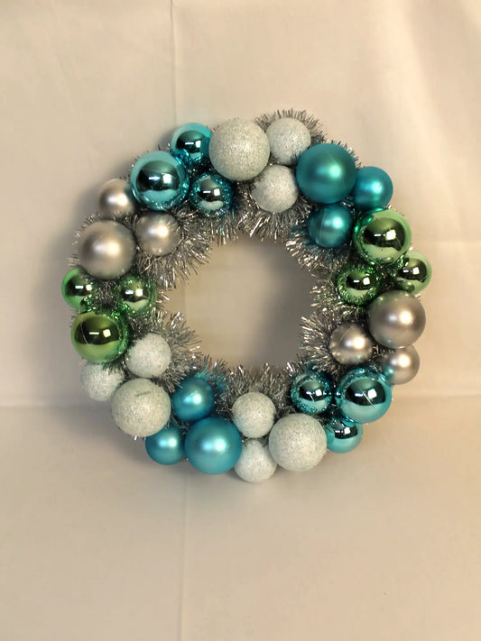 13in Christmas Ball Ornament Wreath