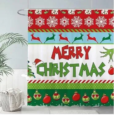 72x72 Inch Merry Christmas Shower Curtain