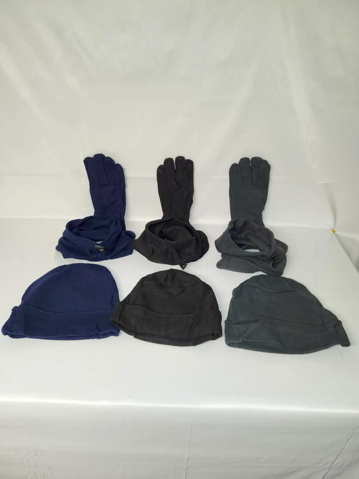 9 Pieces Mens Hat Neck Warmer and Gloves Set