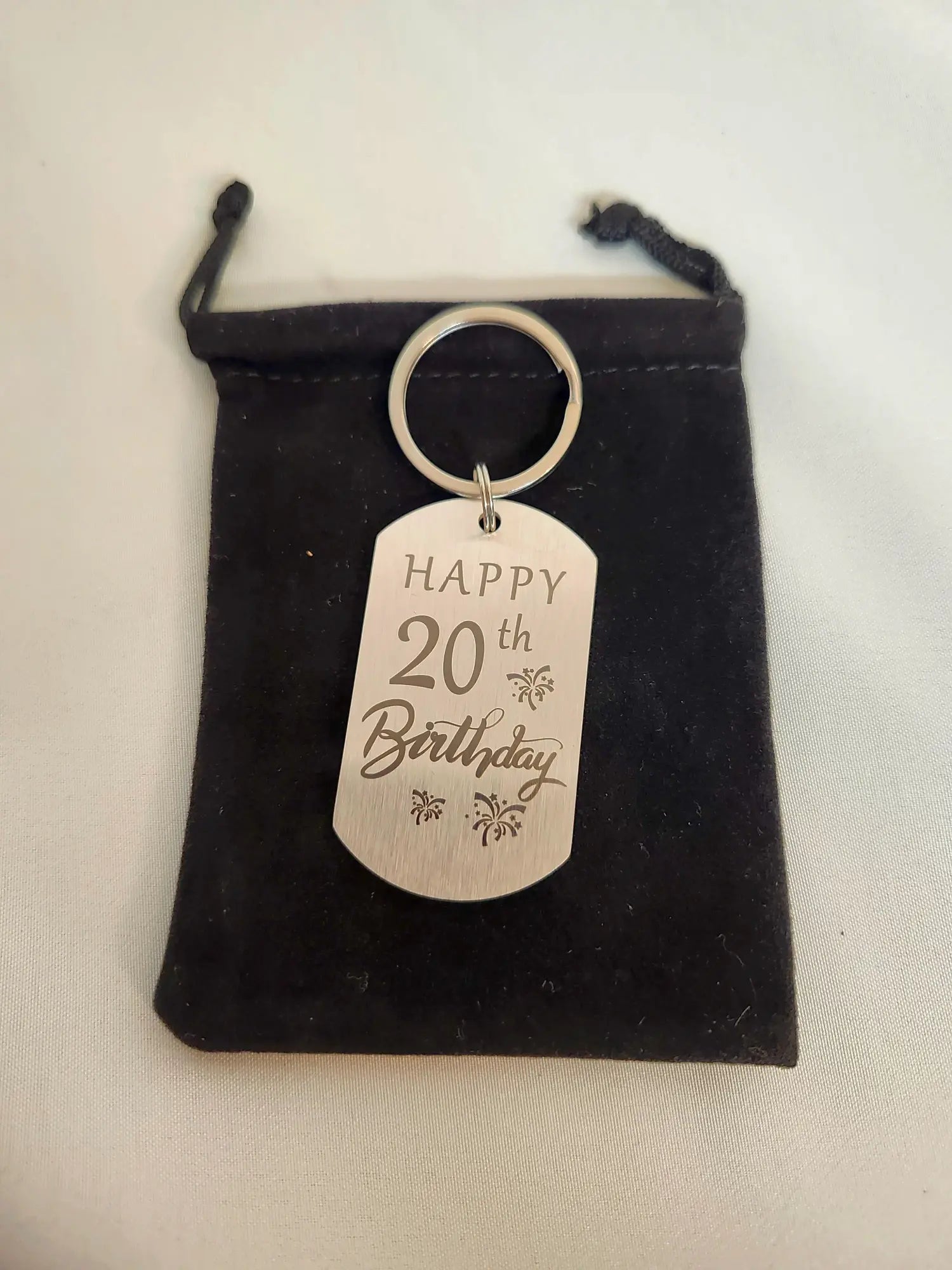 Granddaughter 20th Birthday Gift Inspirational Keychain