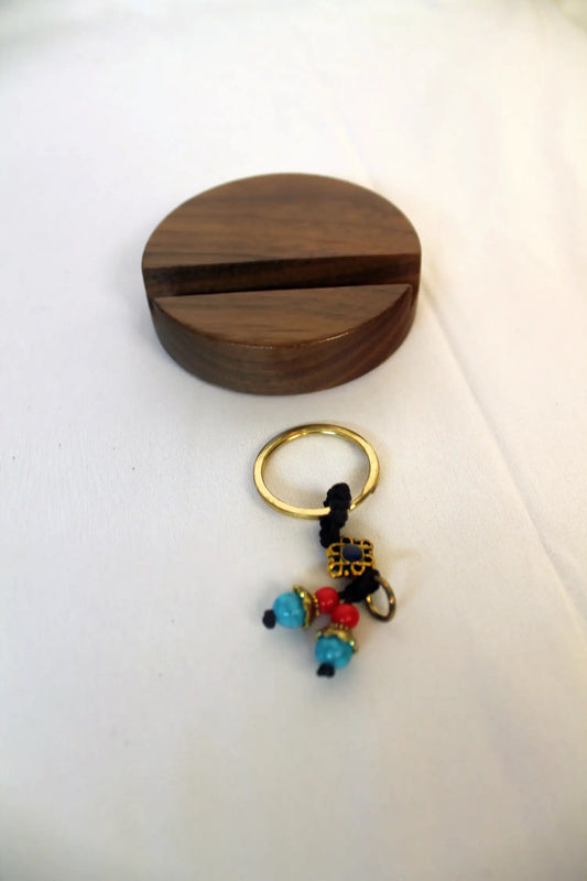 Wood Cellphone Holder and Keychain Gift Set