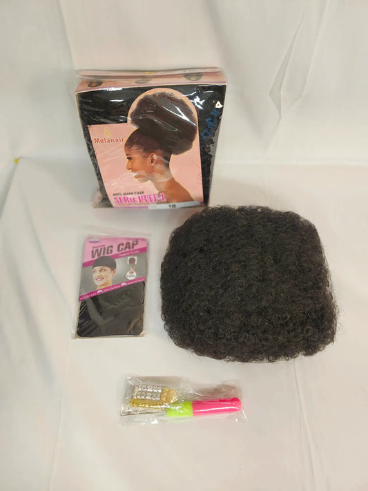 Afro-Puff Drawstring Bun