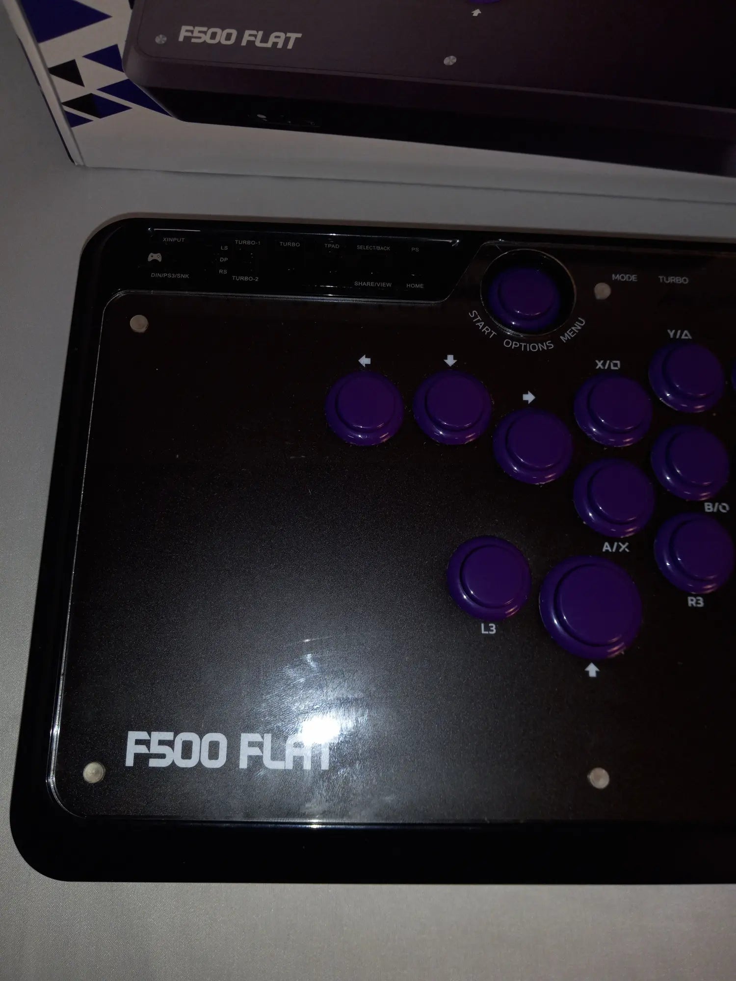 F500 FLAT Fight Stick All Button Arcade Style Video Game Controller