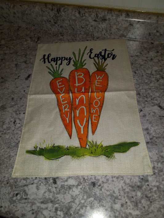 Happy Easter Flag “Every Bunny Welcome”