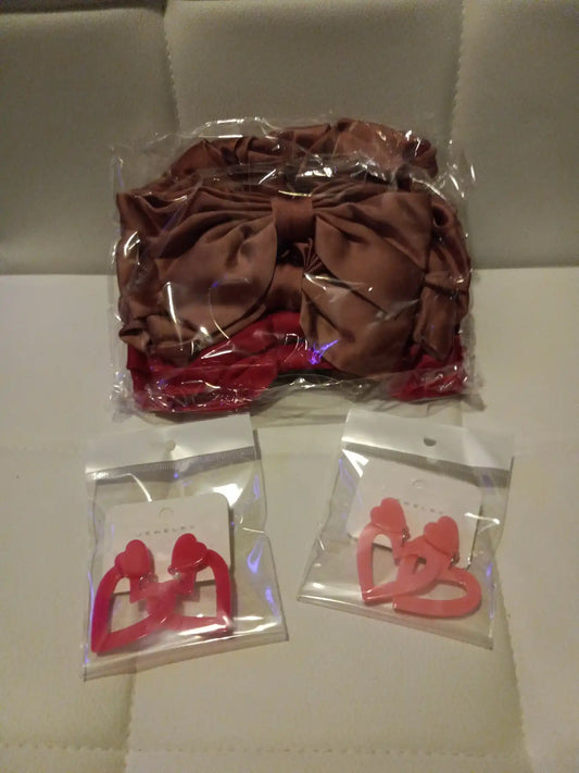 Pink Bows Set of 6