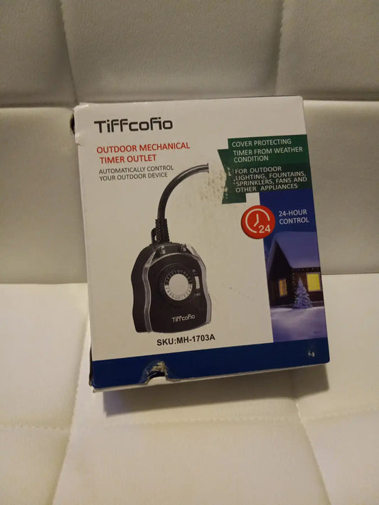 Tiffcofio Outdoor Mechanical Timer Outlet