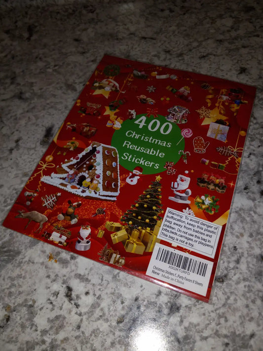 400 Christmas Reusable Stickers