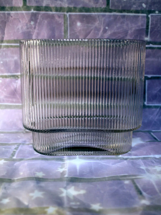 Guang Mau Fluted Vase - 7.1 in fluted vase for wedding centerpieces or mantles.