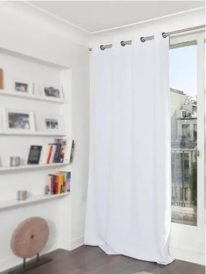 Moondream Thermal Blackout Curtains  - 55" x 84" Snow White Single Panel