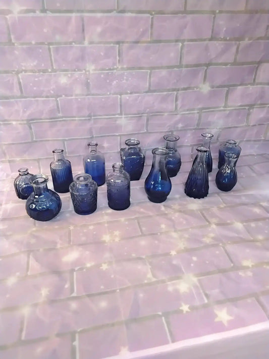 13pcs Glass Bud Vases