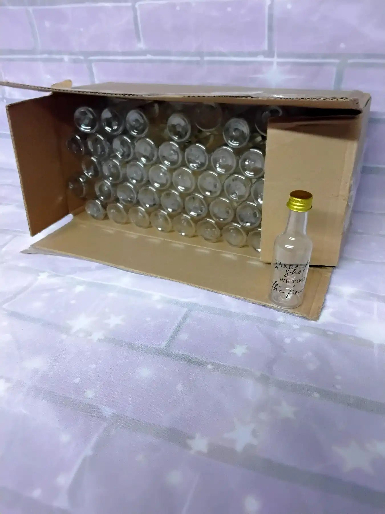 50 Plastic Shot Bottles for Wedding Reception