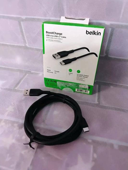 Belkin BoostCharge USB-A to USB-C Cable, 6.6ft